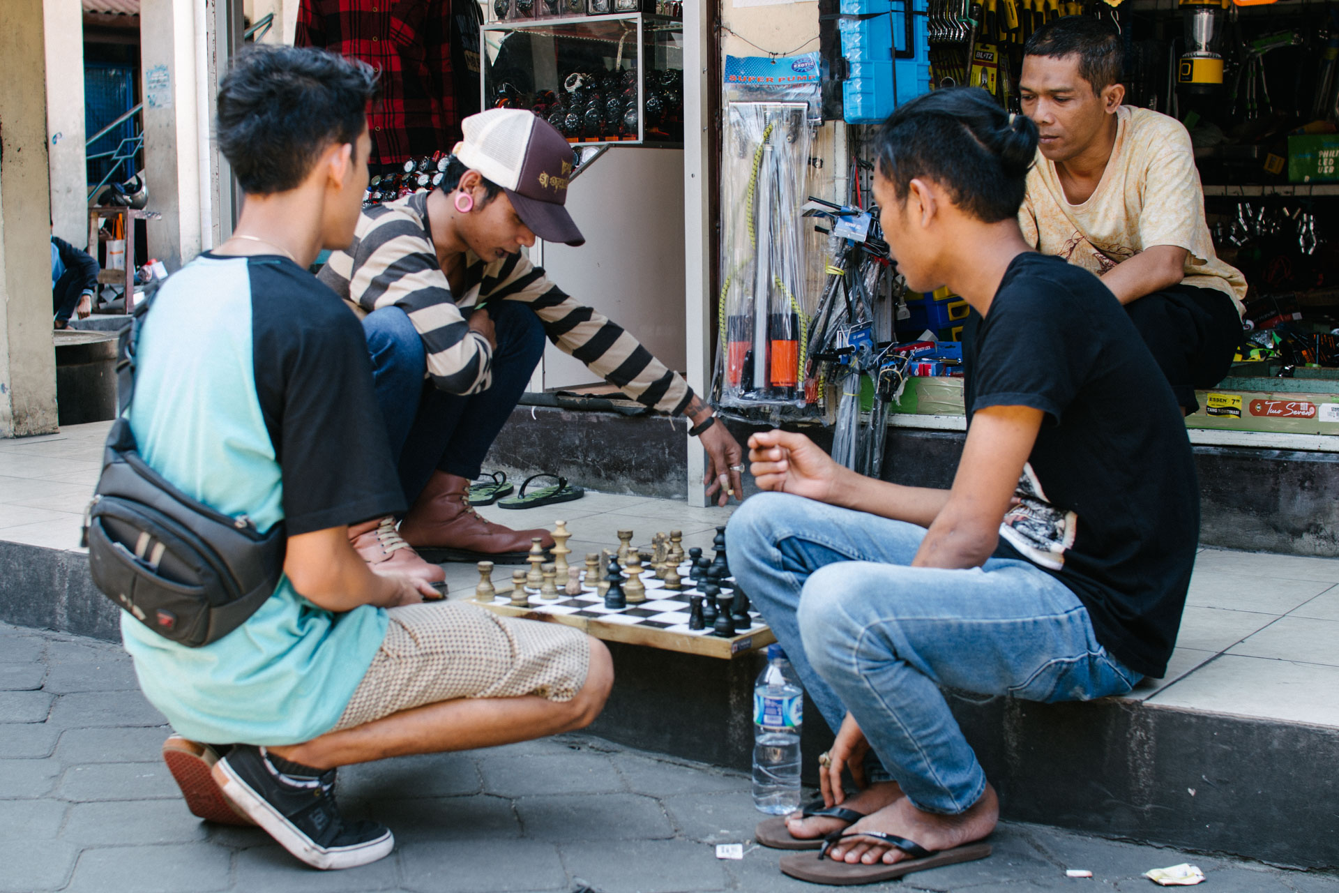 Yogyakarta Jogja Street chess games photo
